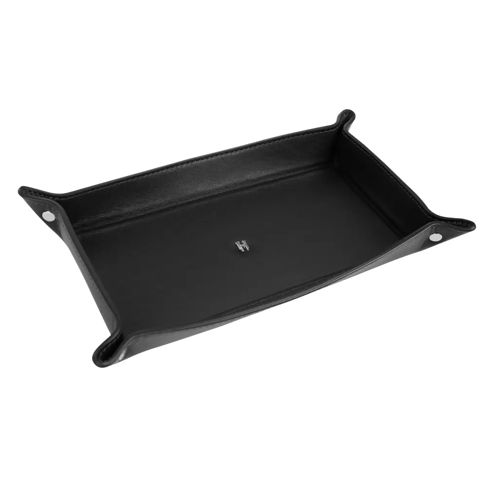 3-Pc Premium Full-Grain Leather Desk Organizer Set | Mat Pencil Case & Tray | Chic Decor Accessories | Gift