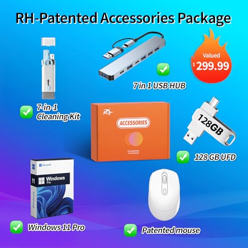 HP 17 inch Touchscreen 2025 Business Laptop, AMD Ryzen 5 7430U(Up to 4.3GHz), 17.3 inch Anti-Glare Touch Screen, 64 GB RAM, 4 TB SSD, WiFi 6, Bluetooth 5.4, Copilot AI, Windows 11 Pro