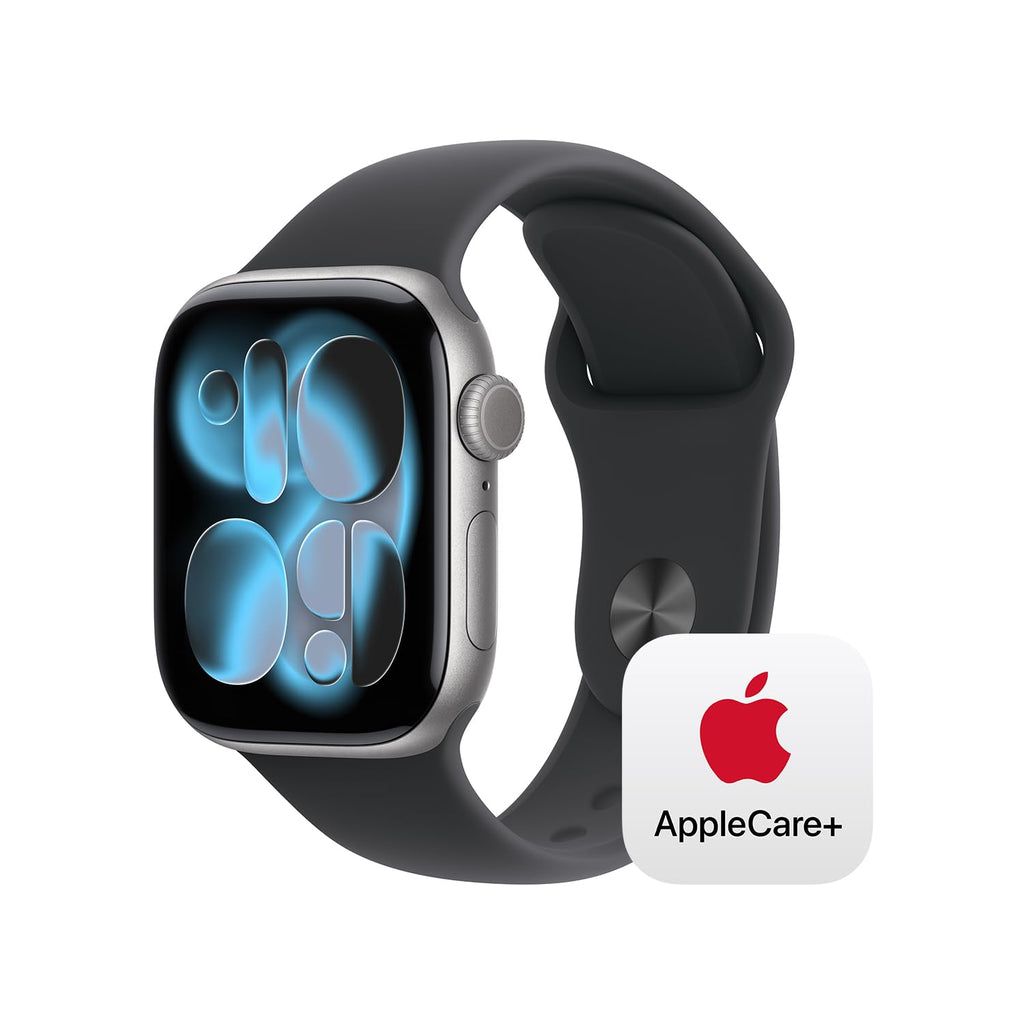 Apple Watch Series 11 [GPS + Cellular 42mm] Smartwatch with Natural Titanium Case with Stone Gray Sport Band - S/M. Sleep Score, Fitness Tracker, Health Monitoring, Always-On Display, Water Resistant