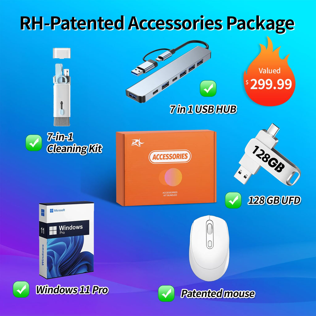 HP 17 inch Touchscreen 2025 Business Laptop, AMD Ryzen 5 7430U(Up to 4.3GHz), 17.3 inch Anti-Glare Touch Screen, 64 GB RAM, 4 TB SSD, WiFi 6, Bluetooth 5.4, Copilot AI, Windows 11 Pro