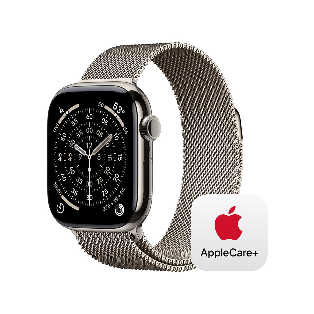 Apple Watch Series 11 [GPS + Cellular 42mm] Smartwatch with Natural Titanium Case with Stone Gray Sport Band - S/M. Sleep Score, Fitness Tracker, Health Monitoring, Always-On Display, Water Resistant