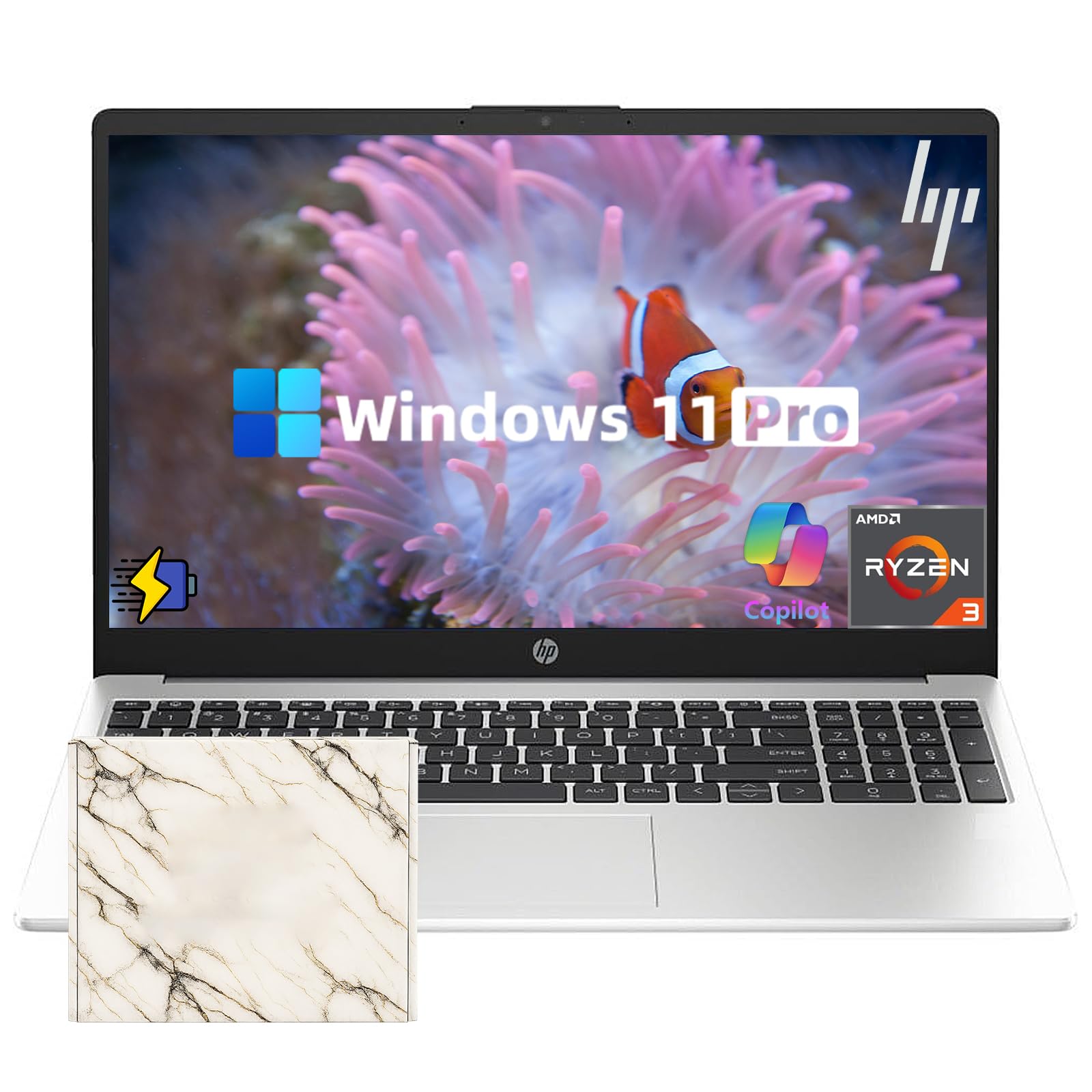 HP 250R-Series Premium Business Laptop - w/Office Lifetime & Free CD/DVD Drive • 15.6" Full HD • RJ45 • i3 1315U (Up to 4.5Ghz) • Wi-Fi 6 -Windows 11 Pro w/Laptop Bundle(64GB RAM | 2TB SSD)