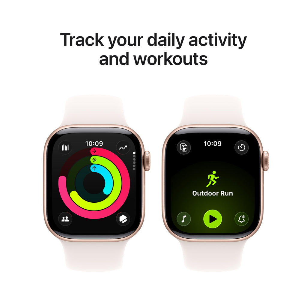 Apple Watch Series 11 [GPS + Cellular 42mm] Smartwatch with Natural Titanium Case with Stone Gray Sport Band - S/M. Sleep Score, Fitness Tracker, Health Monitoring, Always-On Display, Water Resistant