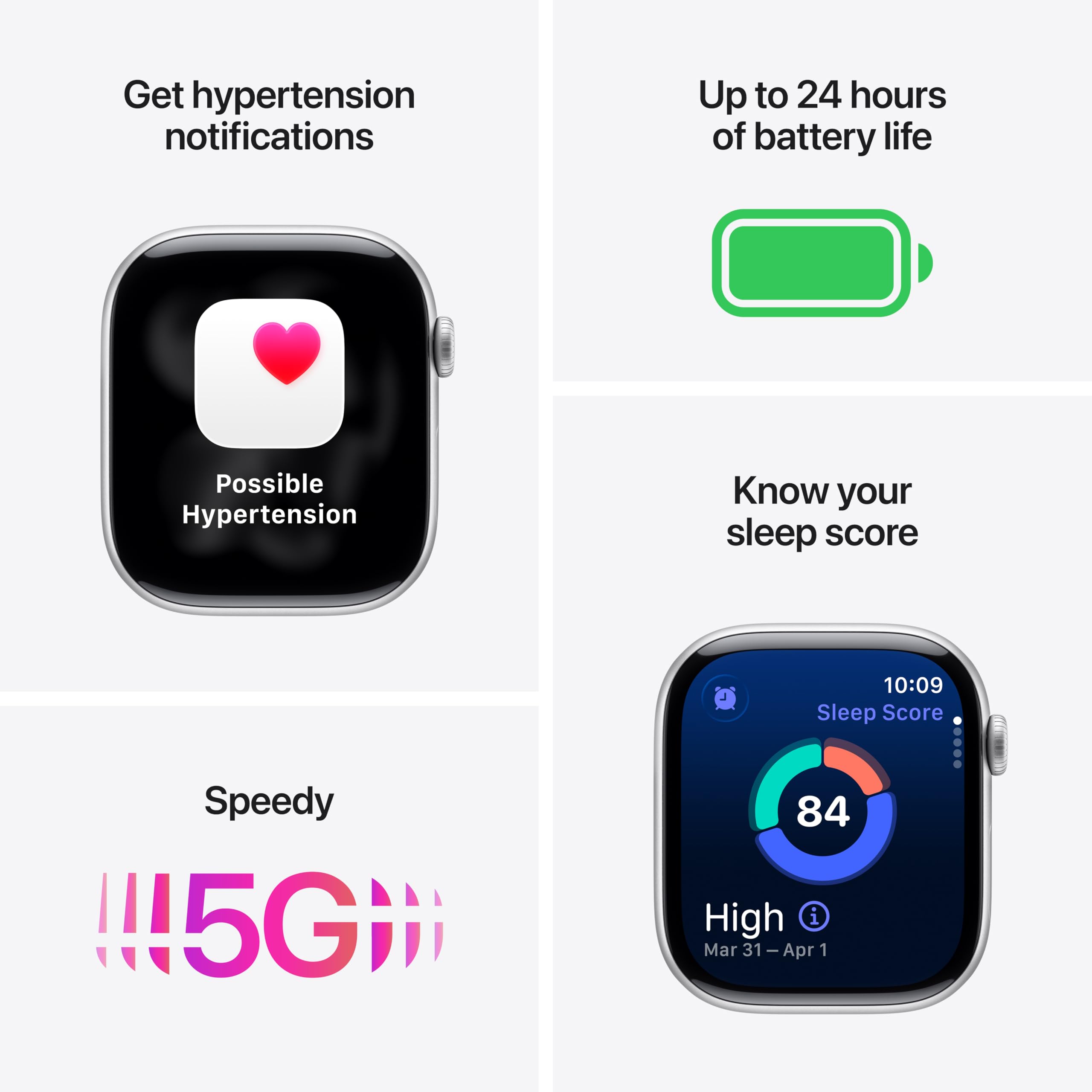 Apple Watch Series 11 [GPS + Cellular 42mm] Smartwatch with Natural Titanium Case with Stone Gray Sport Band - S/M. Sleep Score, Fitness Tracker, Health Monitoring, Always-On Display, Water Resistant
