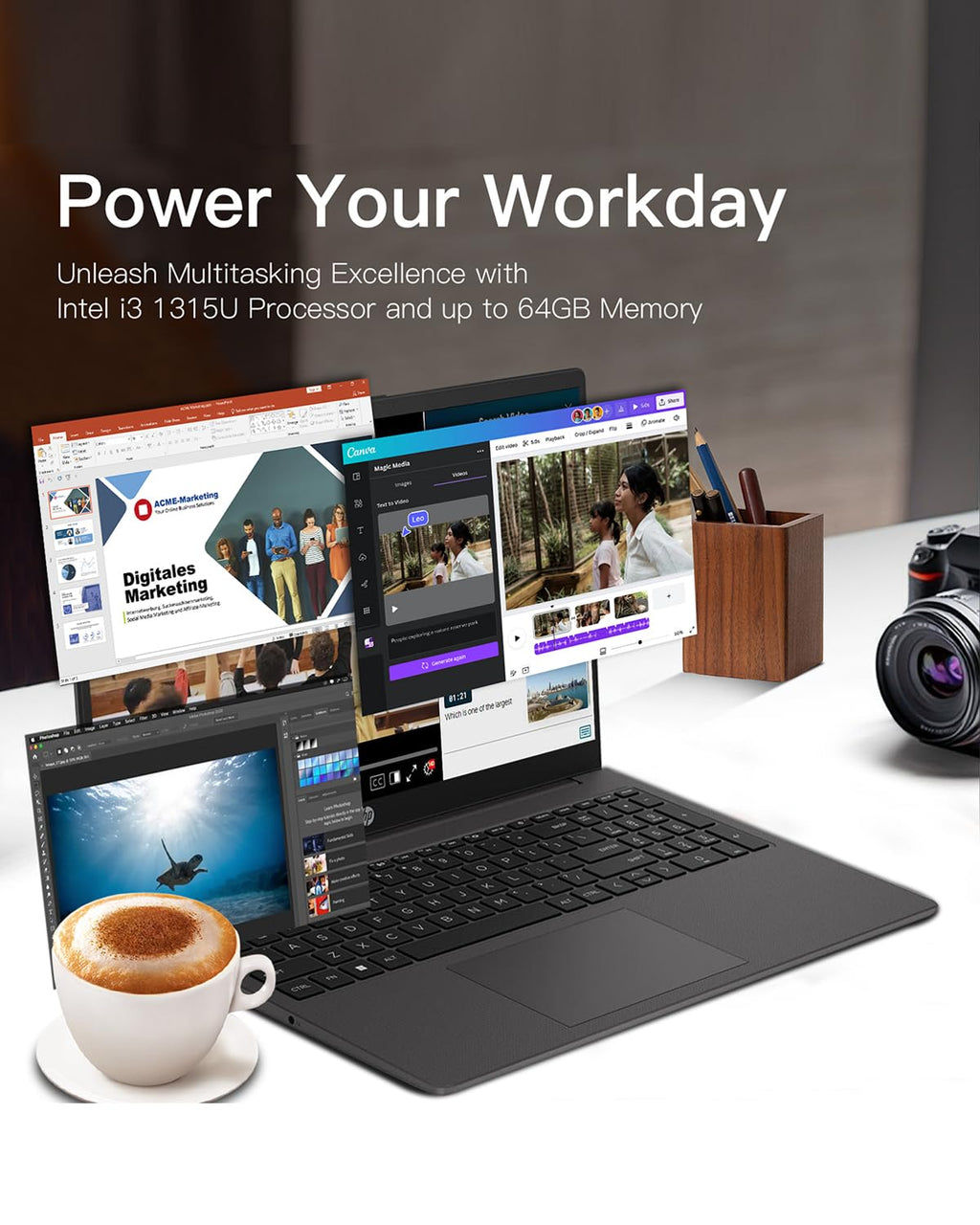 HP 250R-Series Premium Business Laptop - w/Office Lifetime & Free CD/DVD Drive • 15.6" Full HD • RJ45 • i3 1315U (Up to 4.5Ghz) • Wi-Fi 6 -Windows 11 Pro w/Laptop Bundle(64GB RAM | 2TB SSD)