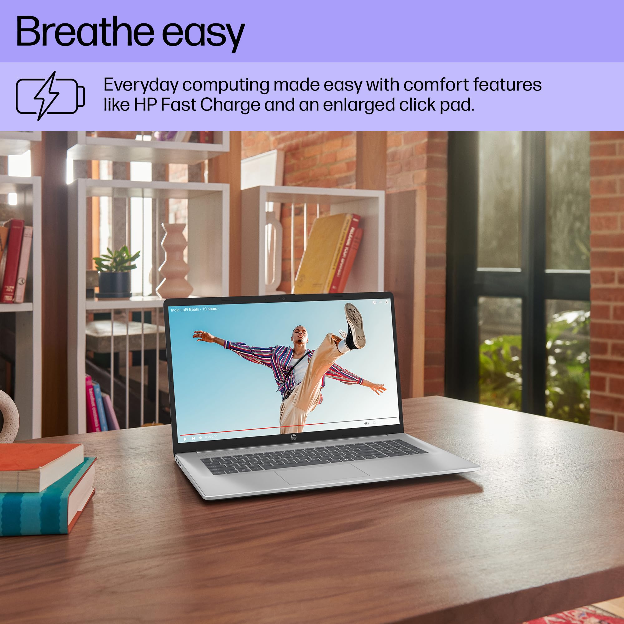 HP 17 inch Touchscreen 2025 Business Laptop, AMD Ryzen 5 7430U(Up to 4.3GHz), 17.3 inch Anti-Glare Touch Screen, 64 GB RAM, 4 TB SSD, WiFi 6, Bluetooth 5.4, Copilot AI, Windows 11 Pro