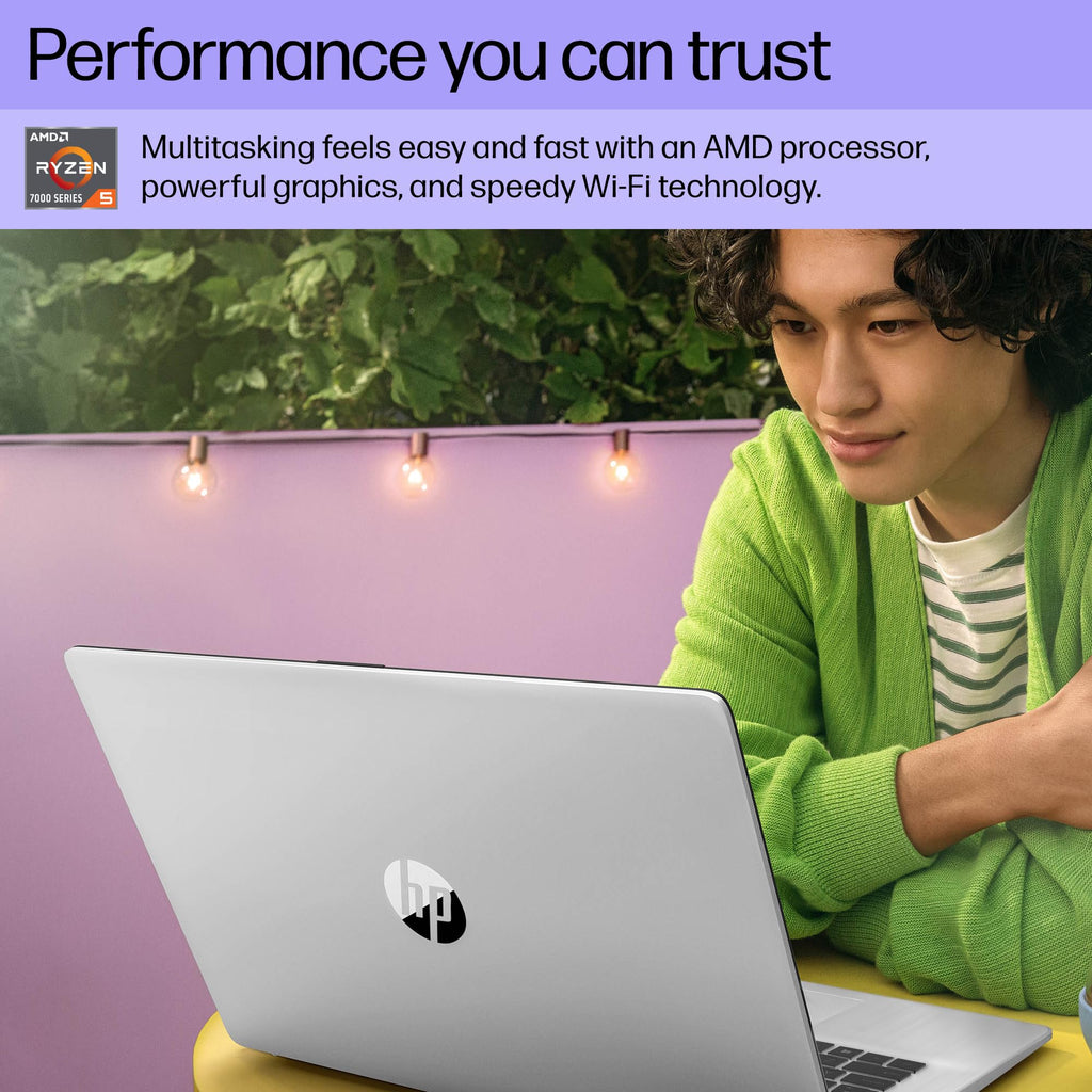HP 17 inch Touchscreen 2025 Business Laptop, AMD Ryzen 5 7430U(Up to 4.3GHz), 17.3 inch Anti-Glare Touch Screen, 64 GB RAM, 4 TB SSD, WiFi 6, Bluetooth 5.4, Copilot AI, Windows 11 Pro
