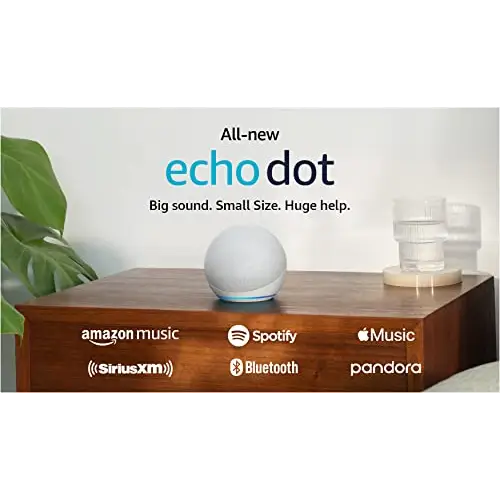 Amazon Echo Dot Vibrant sounding Alexa speaker Great for bedrooms dining rooms and offices Charcoal