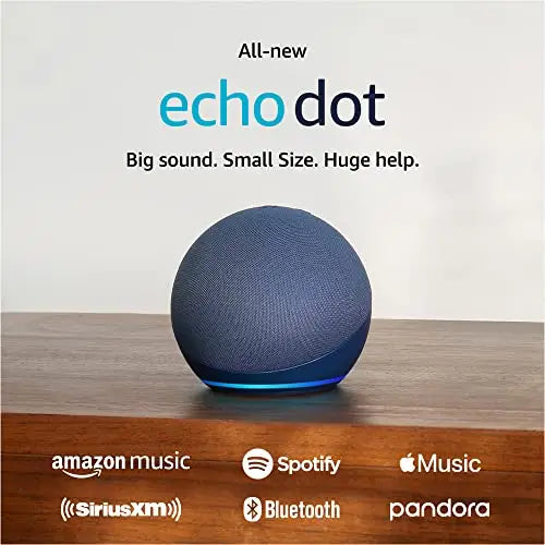Amazon Echo Dot Vibrant sounding Alexa speaker Great for bedrooms dining rooms and offices Charcoal