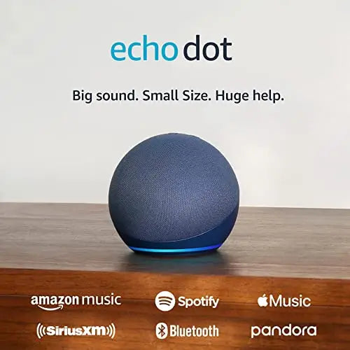 Amazon Echo Dot Vibrant sounding Alexa speaker Great for bedrooms dining rooms and offices Charcoal