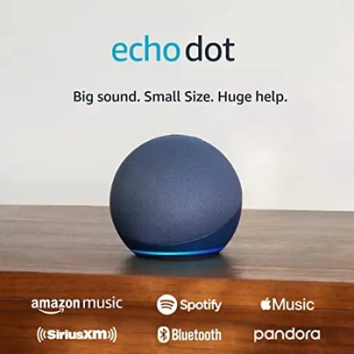 Amazon Echo Dot Vibrant sounding Alexa speaker Great for bedrooms dining rooms and offices Charcoal