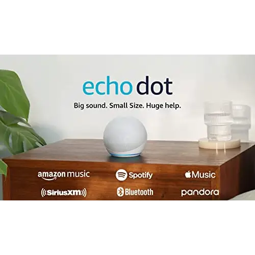 Amazon Echo Dot Vibrant sounding Alexa speaker Great for bedrooms dining rooms and offices Charcoal