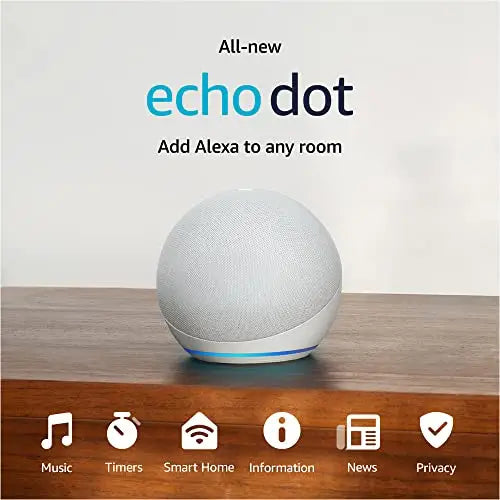 Amazon Echo Dot Vibrant sounding Alexa speaker Great for bedrooms dining rooms and offices Charcoal
