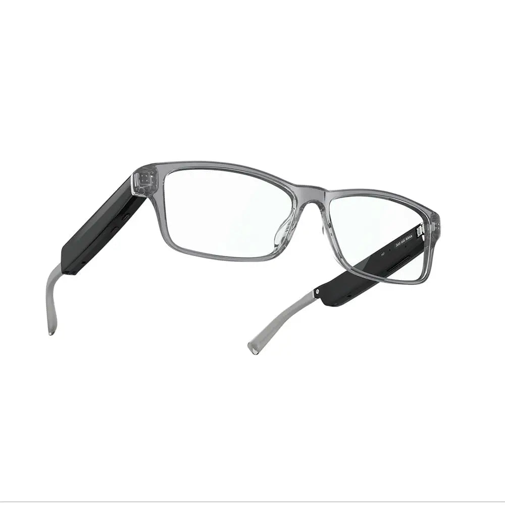Amazon Echo Frames (newest model) + Echo Show 8 (newest model) Smart Glasses with Alexa Rectangle frames in Classic