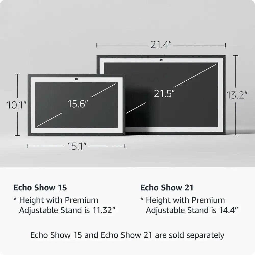 Amazon Echo Show 21 (newest model) Full HD 21’’ kitchen hub for home organization with built-in Fire TV and Alexa