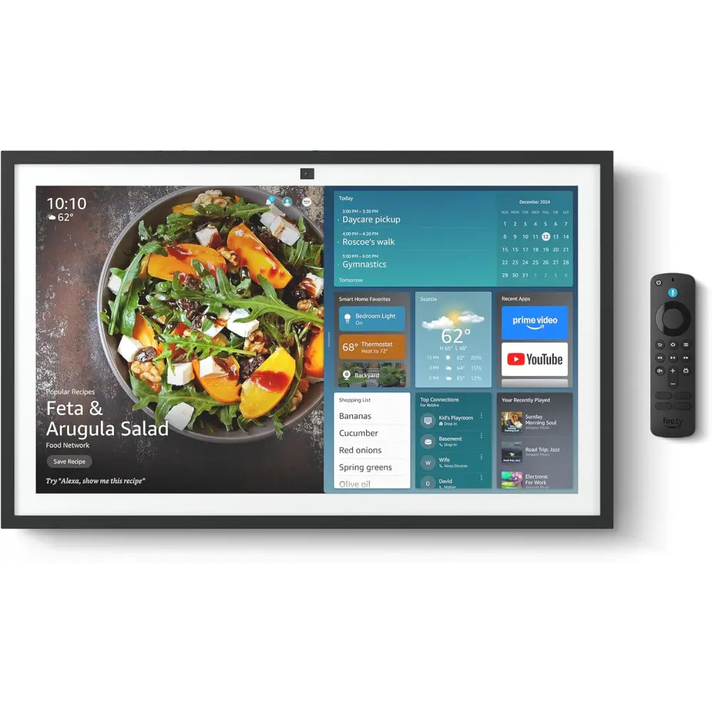Amazon Echo Show 21 (newest model) Full HD 21’’ kitchen hub for home organization with built-in Fire TV and Alexa