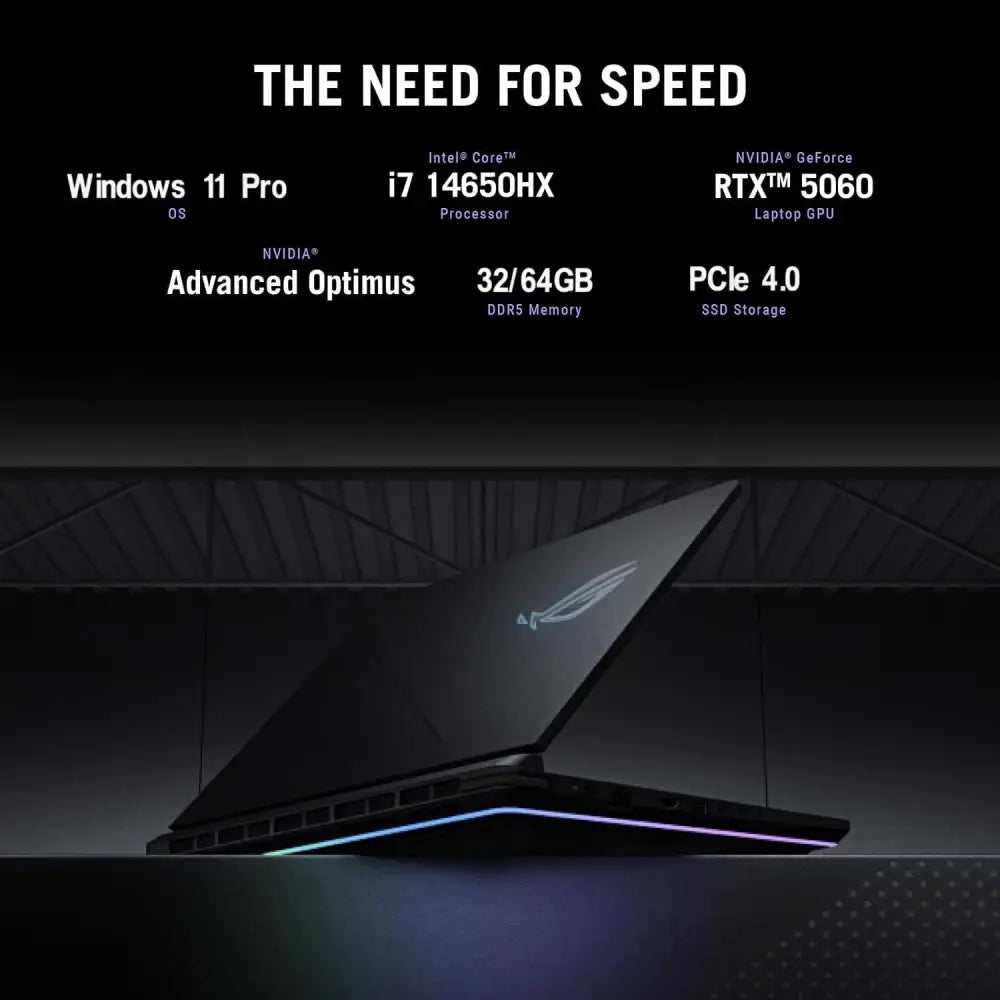 ASUS ROG Strix G16 Gaming Laptop 2025 Intel Core i7 Processor 14650HX NVIDIA GeForce RTX 5060 GPU 16’’ FHD+ 165Hz/3ms