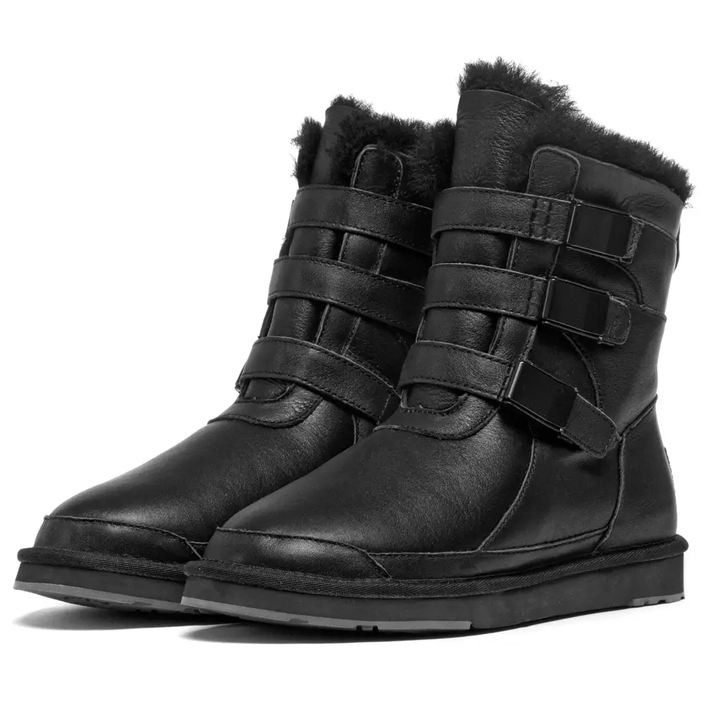 AU&MU AUMU Women Three warm Thickened Leisure Weigher Shoes Snow Boots