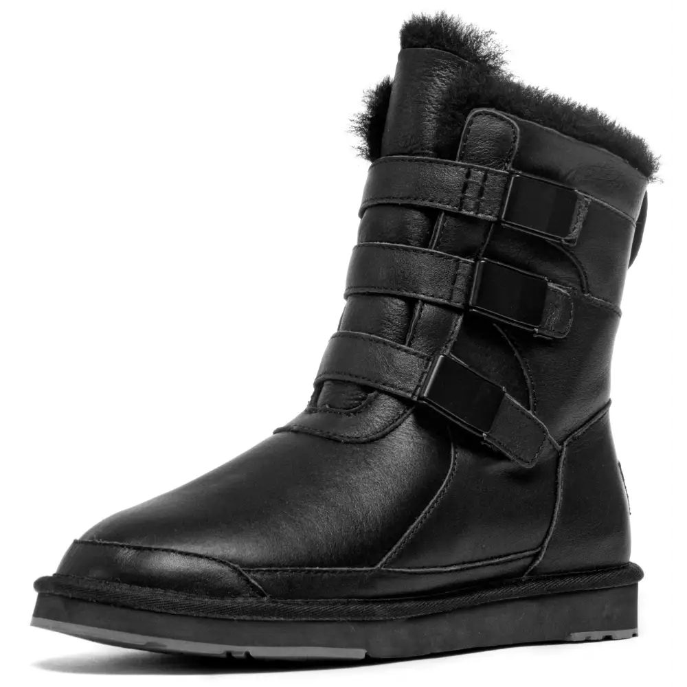 AU&MU AUMU Women Three warm Thickened Leisure Weigher Shoes Snow Boots