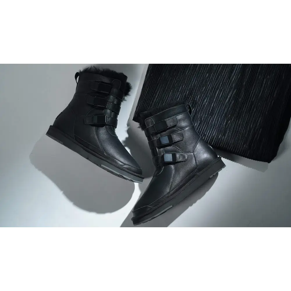 AU&MU AUMU Women Three warm Thickened Leisure Weigher Shoes Snow Boots