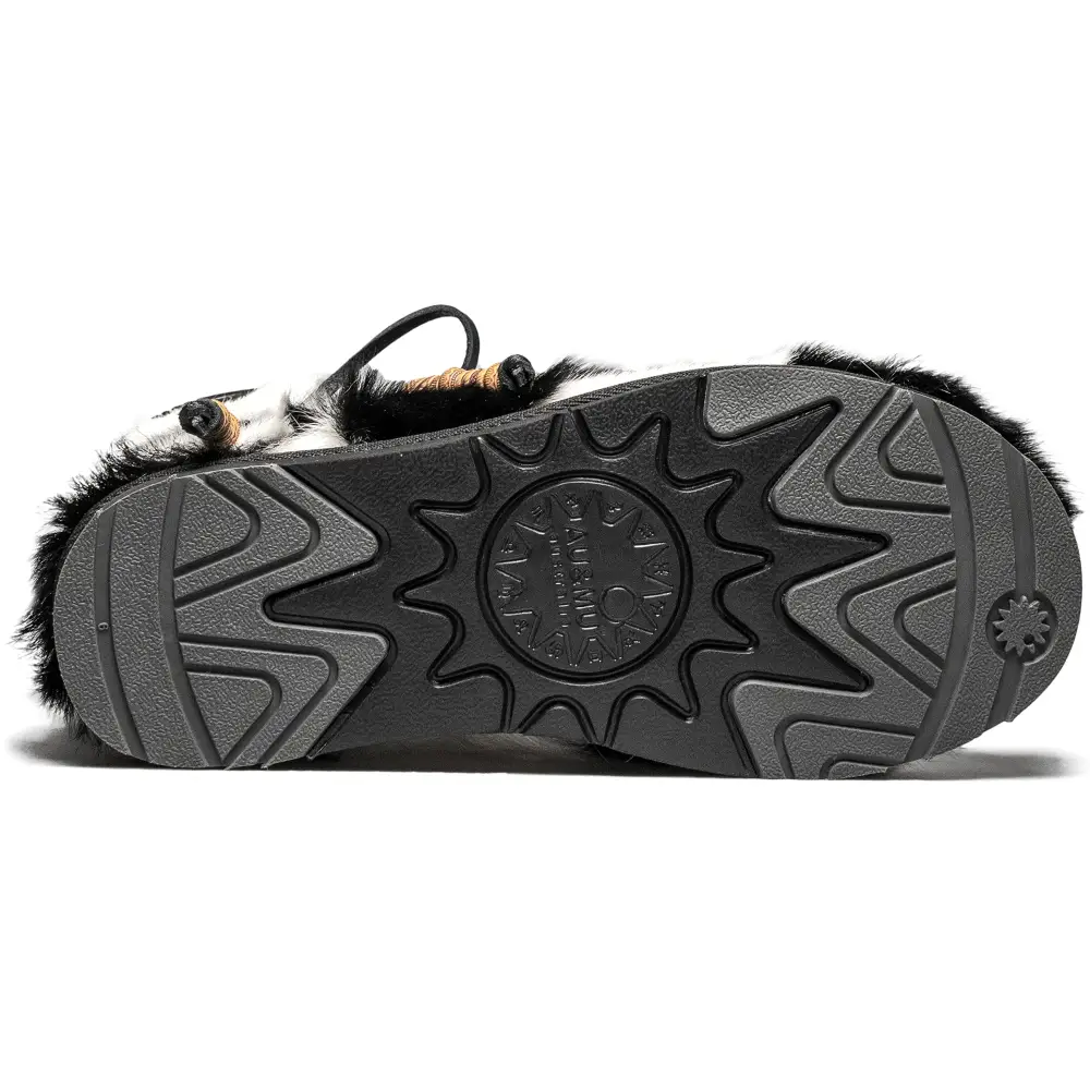 AU&MU Aumu Womens Comfort Suede Fur Shearling Stylish Knee High Winter Snow Boots Women Sheepskin