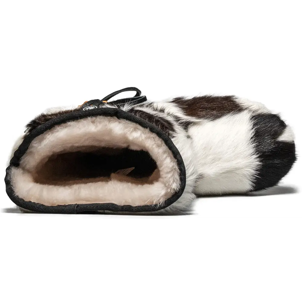 AU&MU Aumu Womens Comfort Suede Fur Shearling Stylish Knee High Winter Snow Boots Women Sheepskin