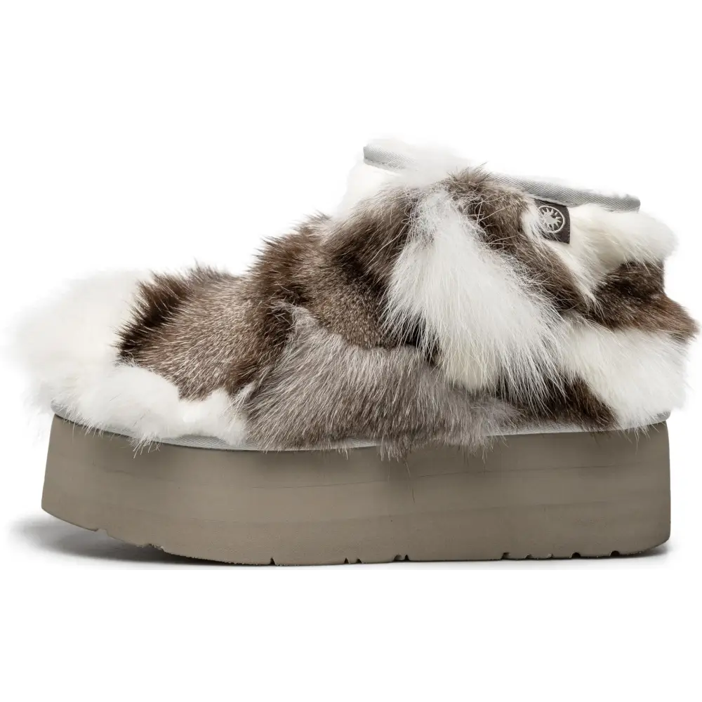 AU&MU Aumu Womens Short Winter Snow Boots Classic Thermal Fur Boot Furry Fluffy Warm