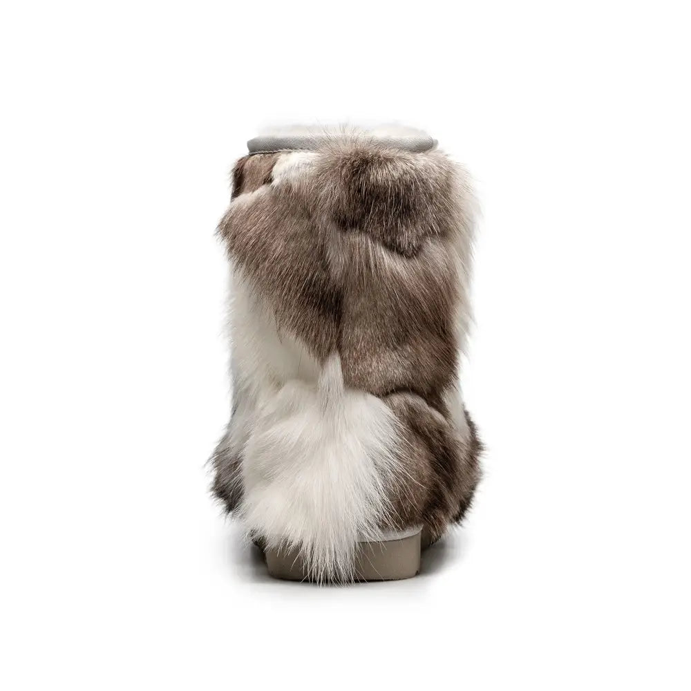 AU&MU Aumu Womens Short Winter Snow Boots Classic Thermal Fur Boot Furry Fluffy Warm