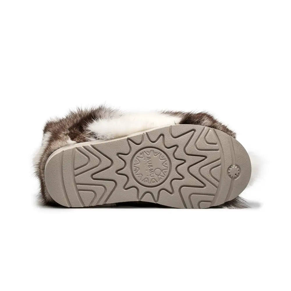 AU&MU Aumu Womens Short Winter Snow Boots Classic Thermal Fur Boot Furry Fluffy Warm