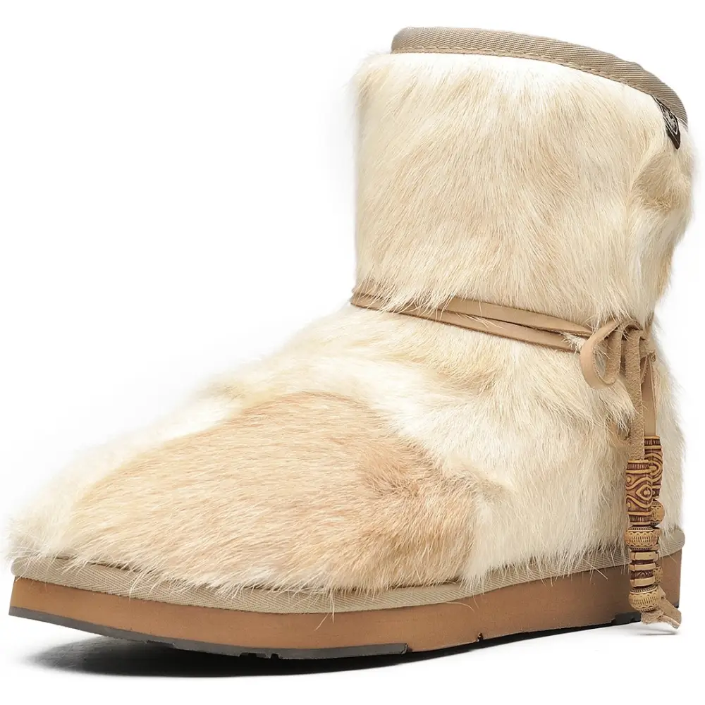 AU&MU Womens Casual and Versatile Warm Simple Snow Boots