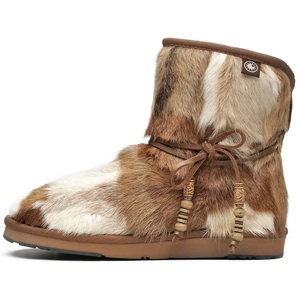 AU&MU Womens Casual and Versatile Warm Simple Snow Boots