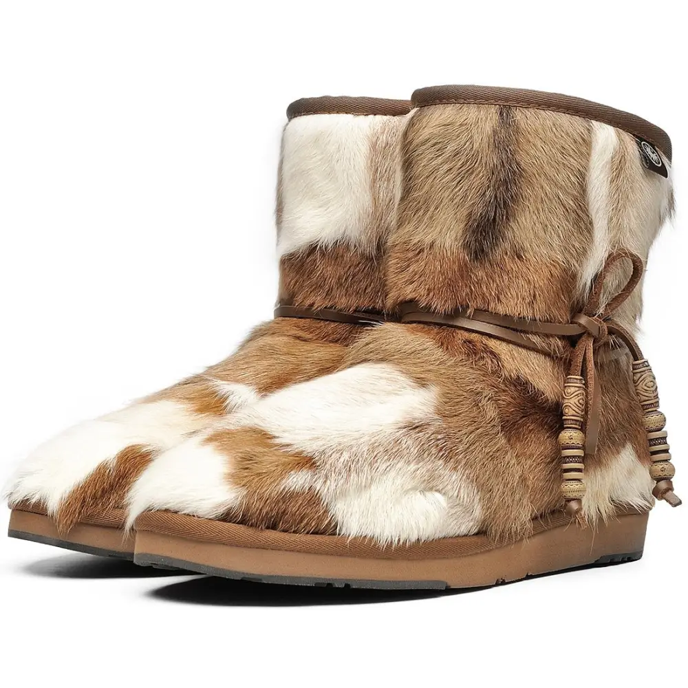 AU&MU Womens Casual and Versatile Warm Simple Snow Boots