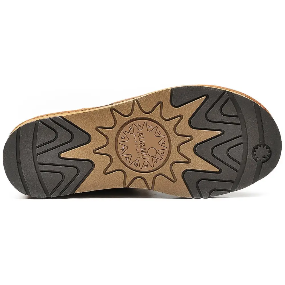 AU&MU Womens Casual and Versatile Warm Simple Snow Boots