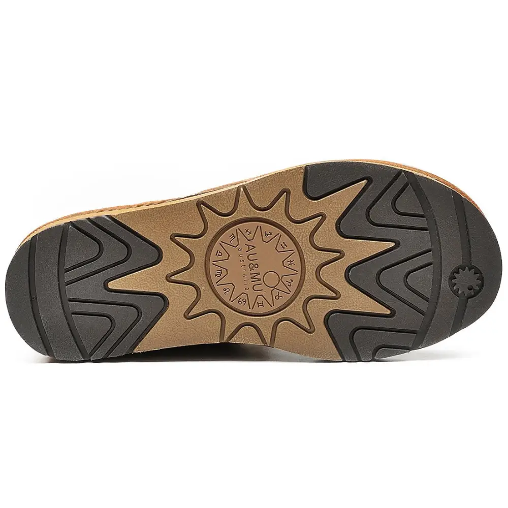 AU&MU Womens Casual and Versatile Warm Simple Snow Boots