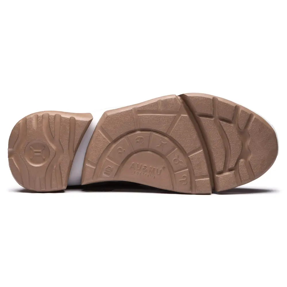 AUMU Retro Metal Buckle Suede Upper Elevator Hidden Heel Lace Up Winter Snow Boots