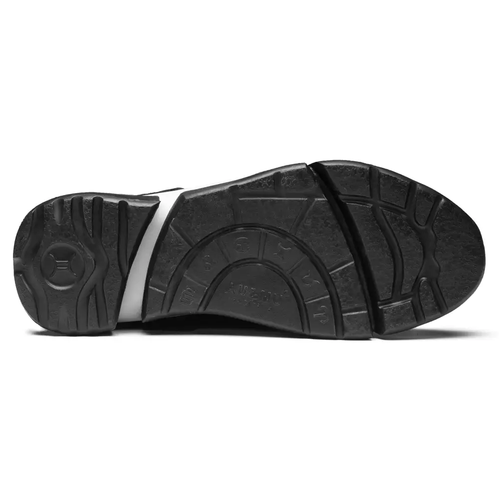 AUMU Retro Metal Buckle Suede Upper Elevator Hidden Heel Lace Up Winter Snow Boots