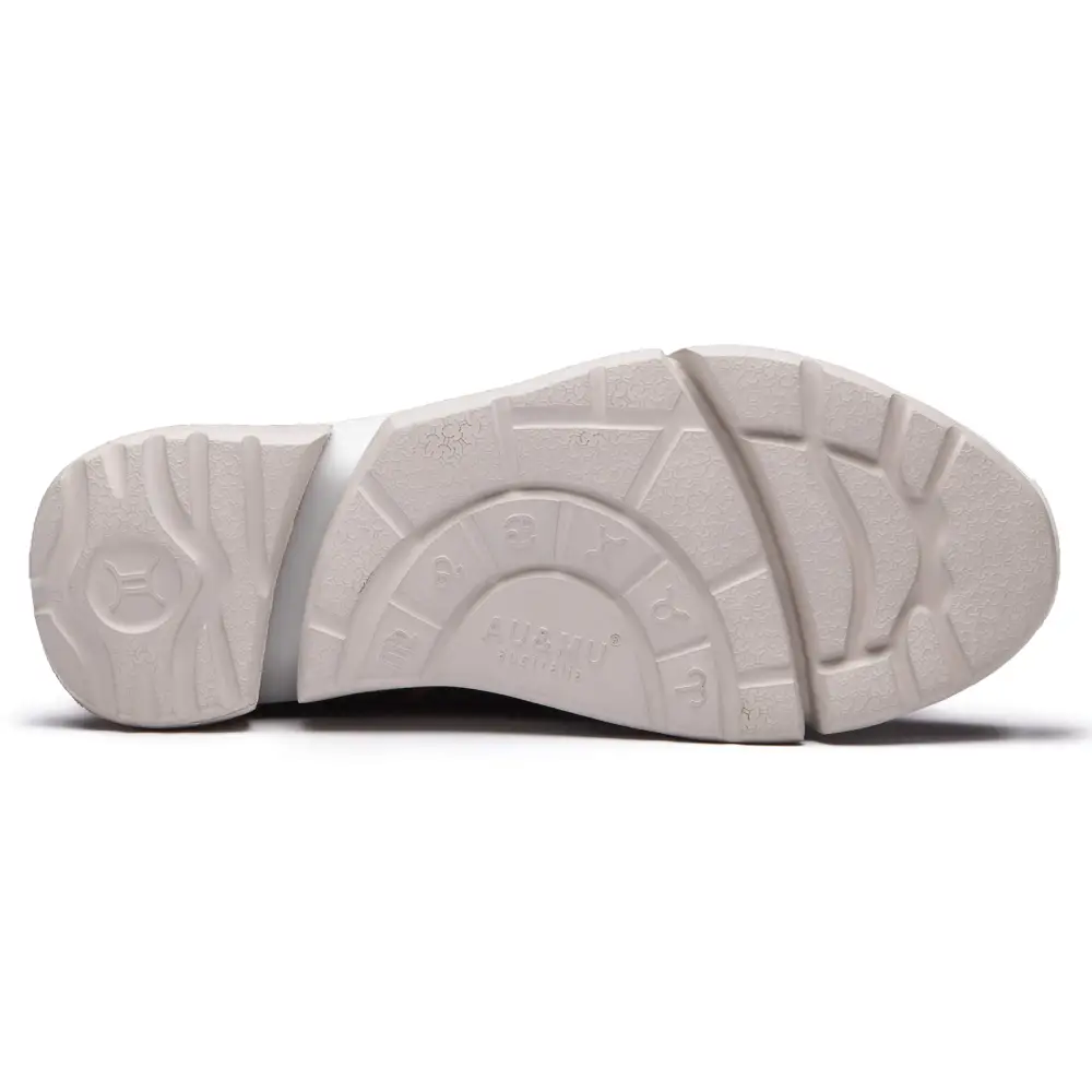 AUMU Retro Metal Buckle Suede Upper Elevator Hidden Heel Lace Up Winter Snow Boots