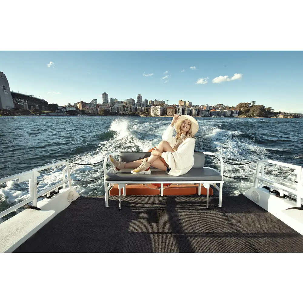 AUMU Retro Metal Buckle Suede Upper Elevator Hidden Heel Lace Up Winter Snow Boots