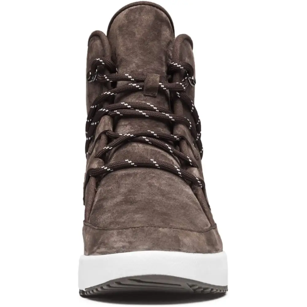 AUMU Taurus Leather Metal Buckle Brass Eyelets Suede Upper Laces Winter Snow Boots…