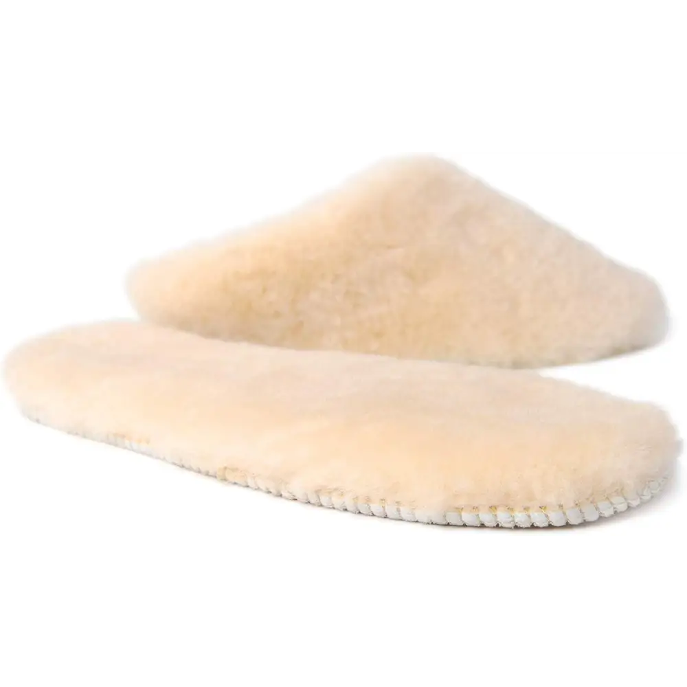 Aumu Thermal Sheepskin Wool Yarn Insoles White Size 9