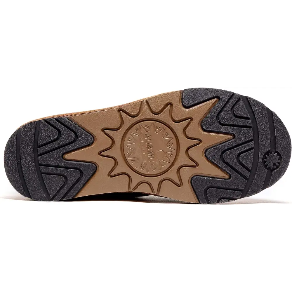 AUMU Women’s Classic Casual Style Sheepskin Suede Winter Snow Boots