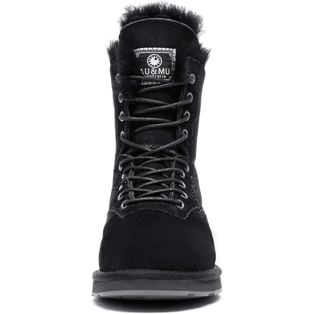 AUMU Women’s Classic Casual Style Sheepskin Suede Winter Snow Boots
