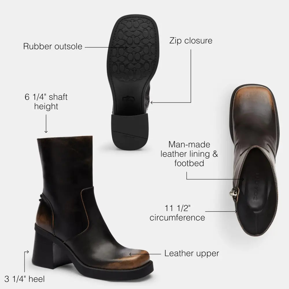 Coach womens Sculpted C Bootie