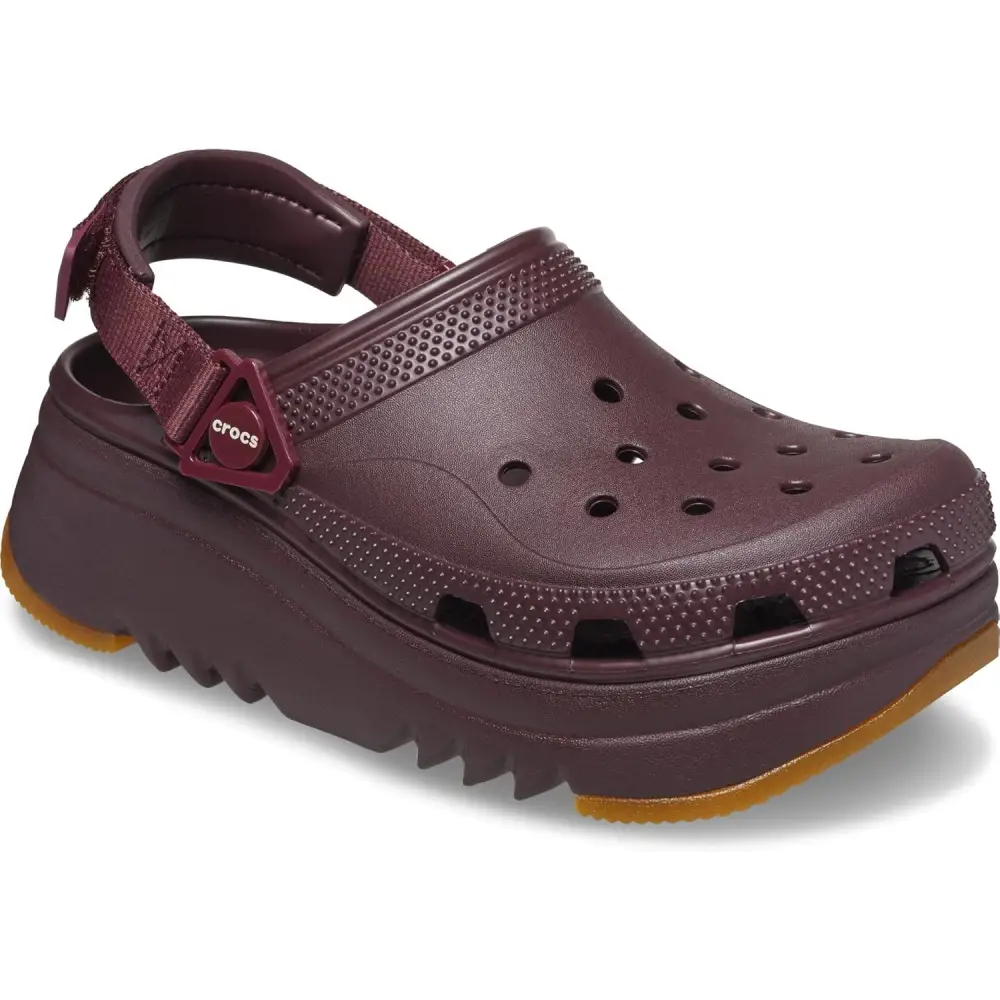 Crocs Hiker Xscape White Unisex Clog - Dark Cherry / 12 Women/10 Men