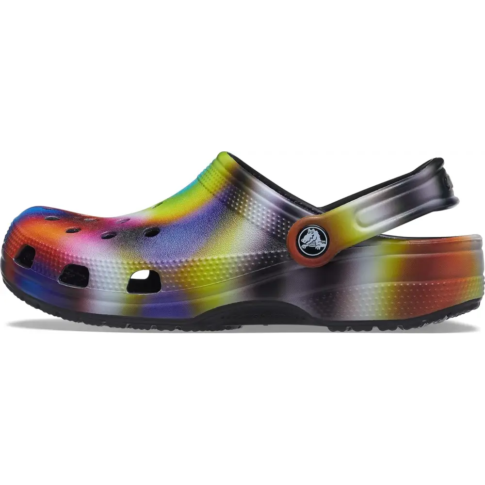 Crocs Kids’ Classic Clogs - Black/Multi Solarized / 14 Women/12 Men