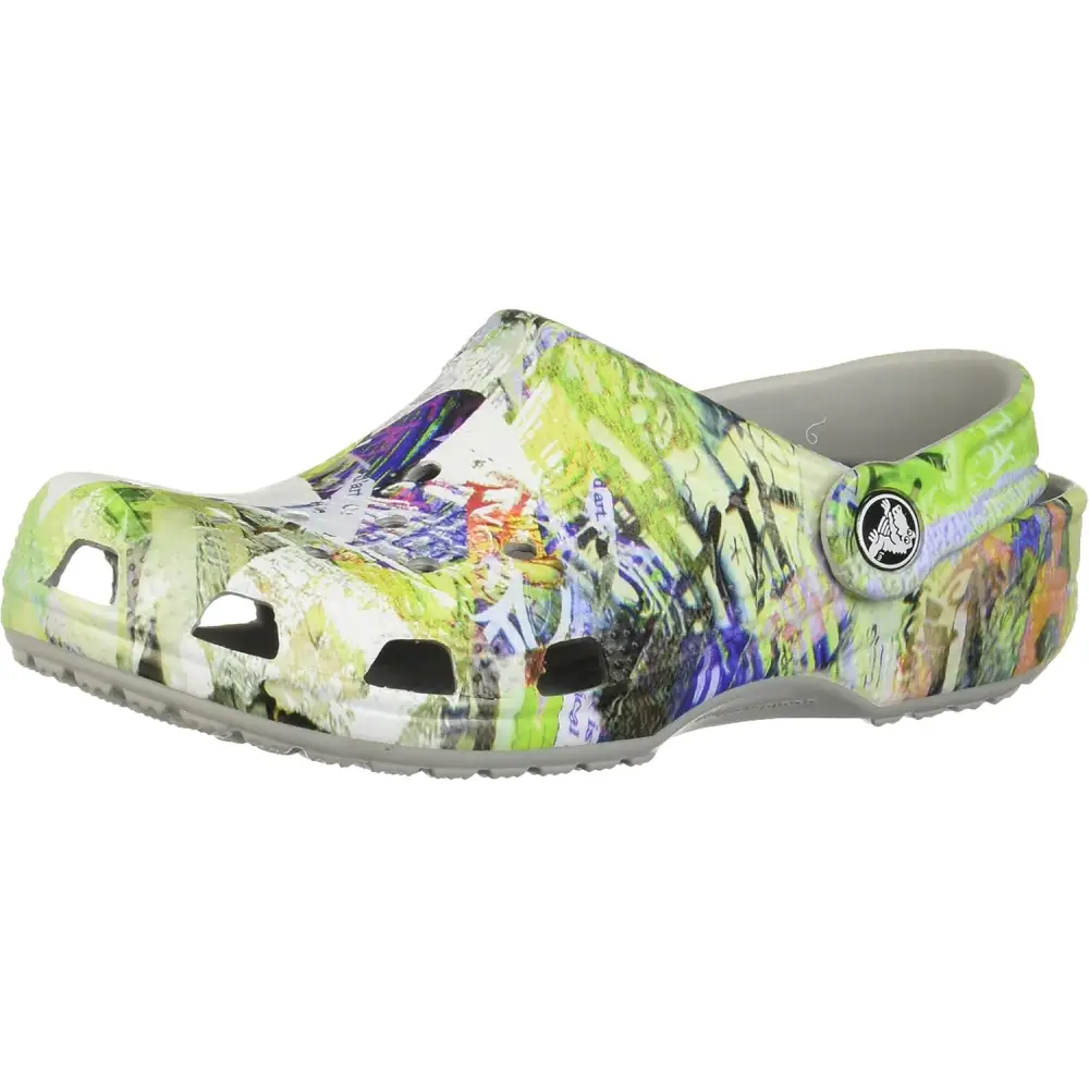 Crocs Kids’ Classic Clogs - Multi/Light Grey / 13 Women/11 Men