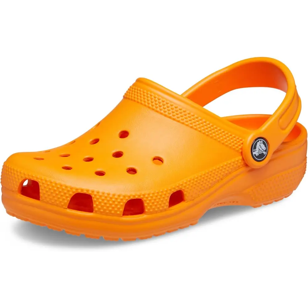 Crocs Kids’ Classic Clogs - Orange Zing / 4 Big Kid