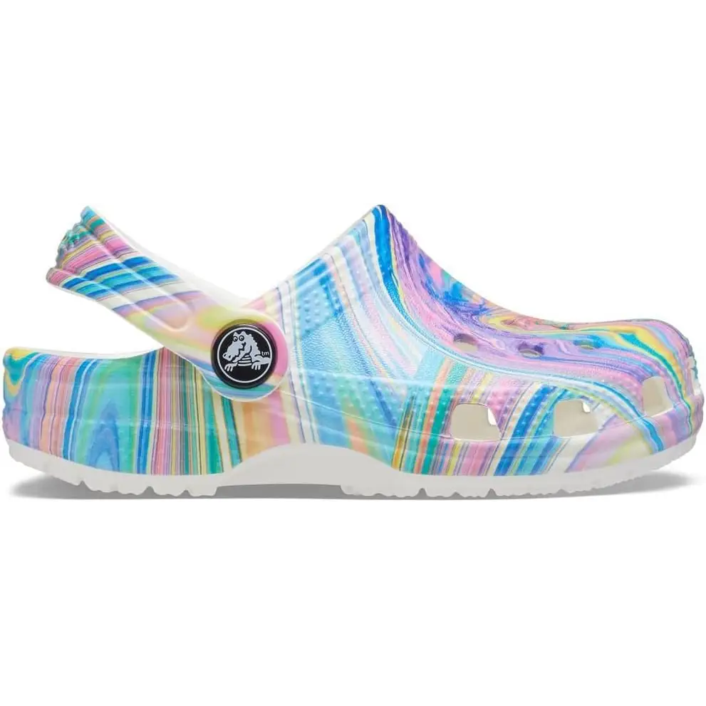 Crocs Kids’ Classic Clogs - Pastel Swirl / 13 Women/11 Men