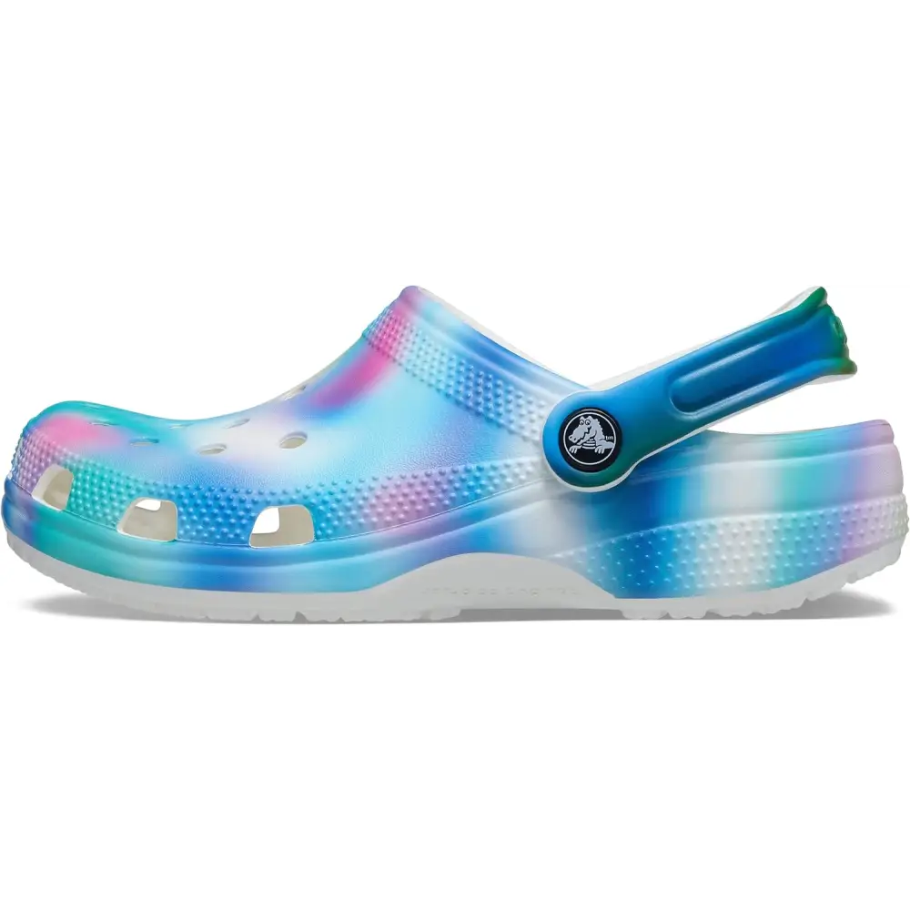Crocs Kids’ Classic Clogs - White/Multi Solarized / 13 Women/11 Men