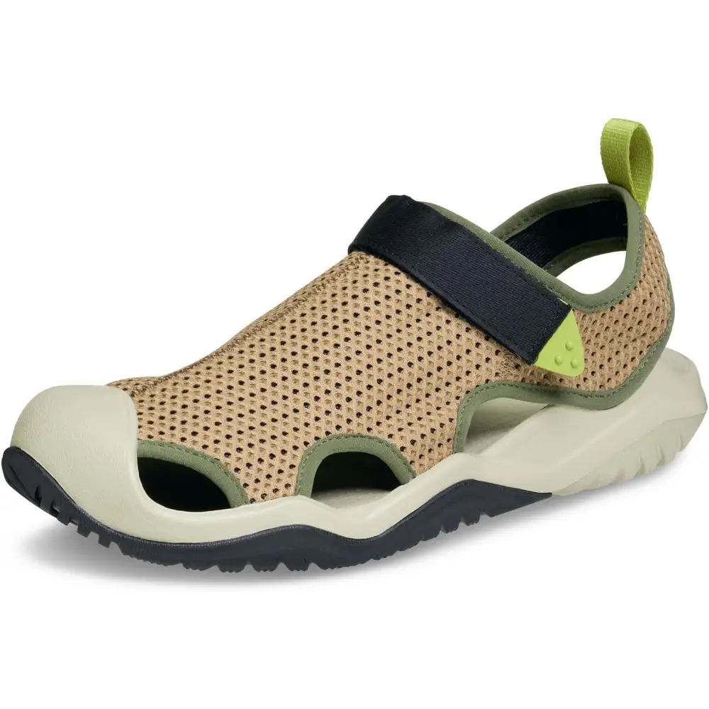 Crocs Men’s Swiftwater Mesh Deck Sandals - Sepia / 8